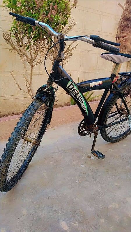 Deluxe bicycle for sale. Condition used. Only serious buyers contact 0