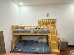 Bunk Bed / Wooden Bunk Bed / Kids Bed / Triple Bunk Bed