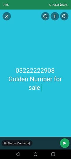 Sim number sale