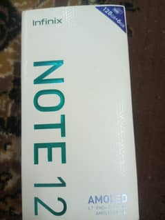 Infinix note 12 original condition 10/9 with box & charger 6/128