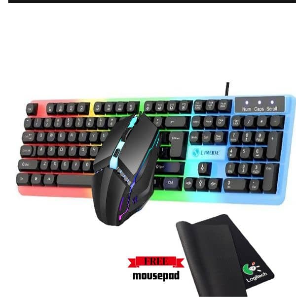 Gaming 3-in-1  Combo   Keyboards ,rgb Mice & Free Mousepad 0