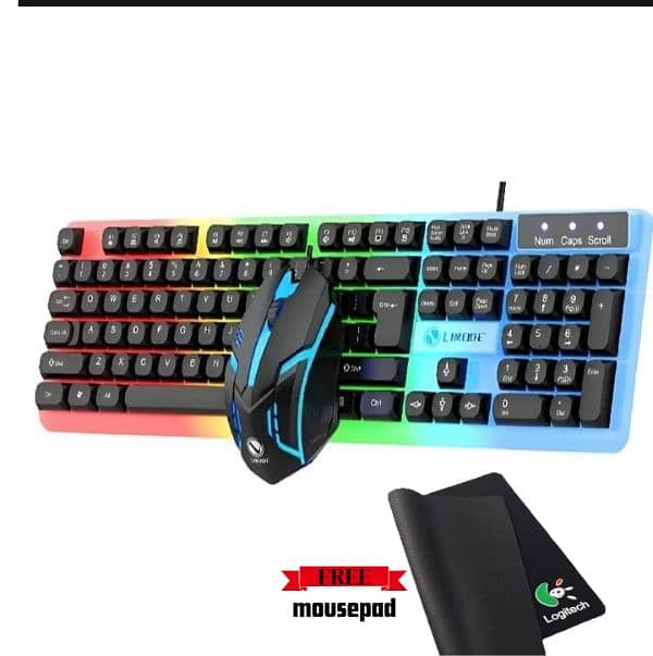 Gaming 3-in-1  Combo   Keyboards ,rgb Mice & Free Mousepad 1