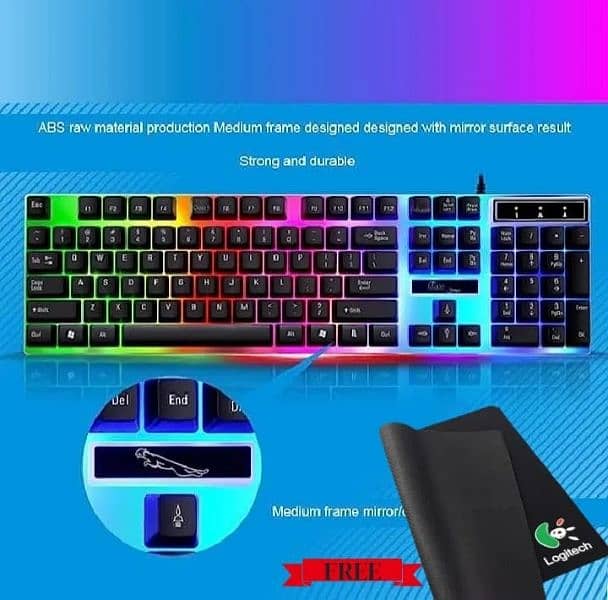 Gaming 3-in-1  Combo   Keyboards ,rgb Mice & Free Mousepad 2