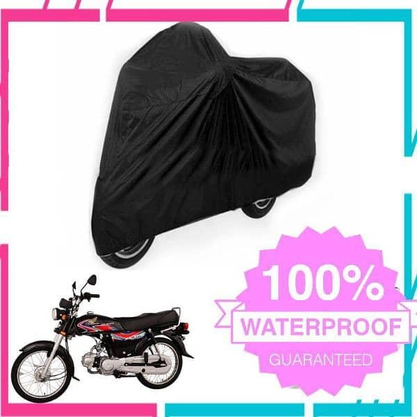 1 Pc Parachute Motorbike Cover, 70CC 0