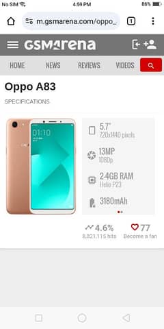 A83 oppo