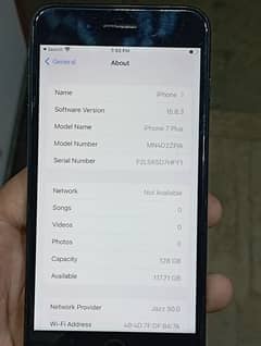 Iphone 7 plus 128gb pta aproved