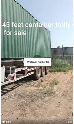 autocom 45 feet  container trolly + container