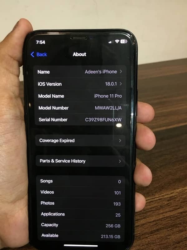 IPhone 11 Pro 256 Gb Dual Sim PTA approved 6