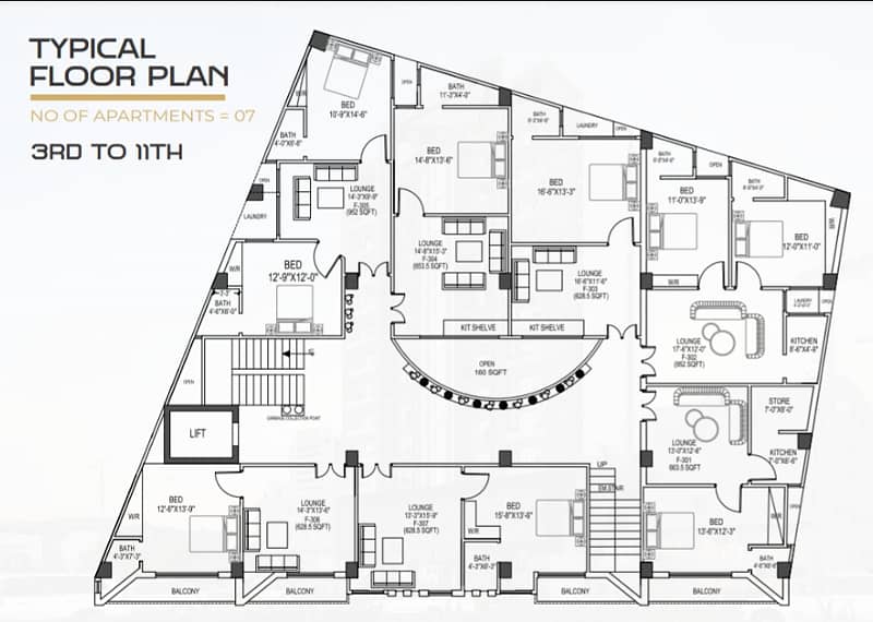 H-13 Lapiz Heights Studio Apartment For Sale On Easy Installment 1