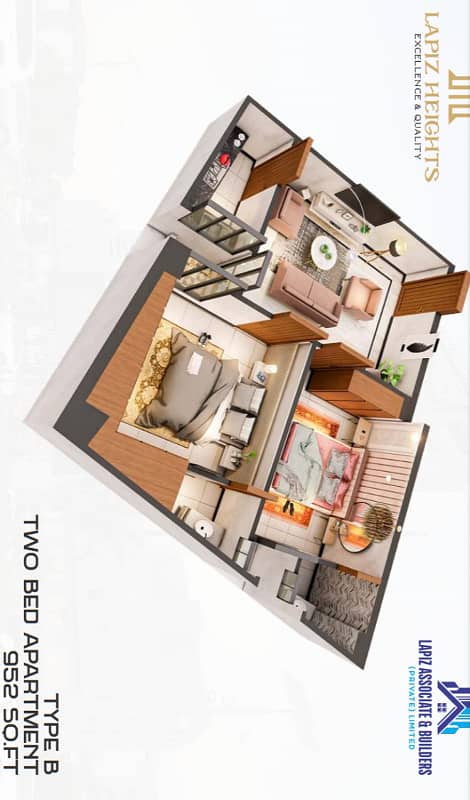 H-13 Lapiz Heights Studio Apartment For Sale On Easy Installment 11