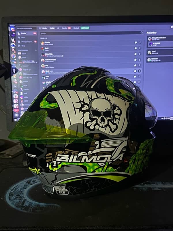 Bilmola Nex 2 Octo Green Helmet 3