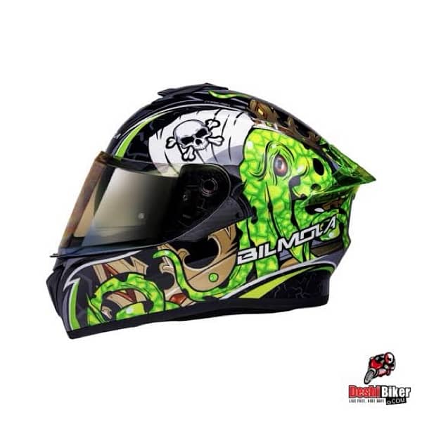 Bilmola Nex 2 Octo Green Helmet 8