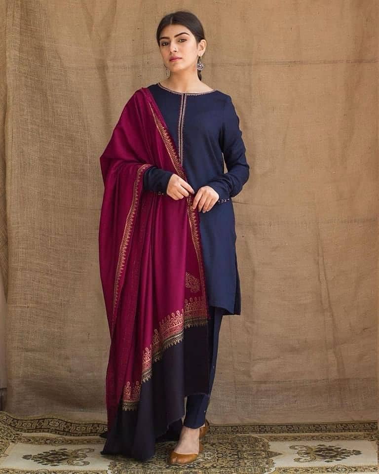 Brand Name DYOT (DHANAK)  SHIRT:  Dhanak   DUPATTA: Wool Shawl  TROUSE 4