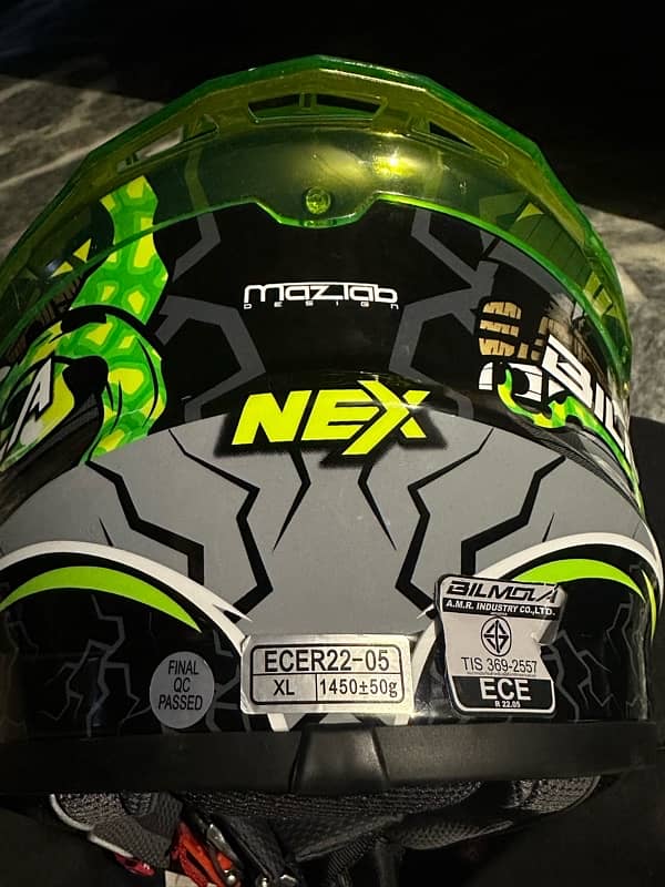 Bilmola Nex 2 Octo Green Helmet 13