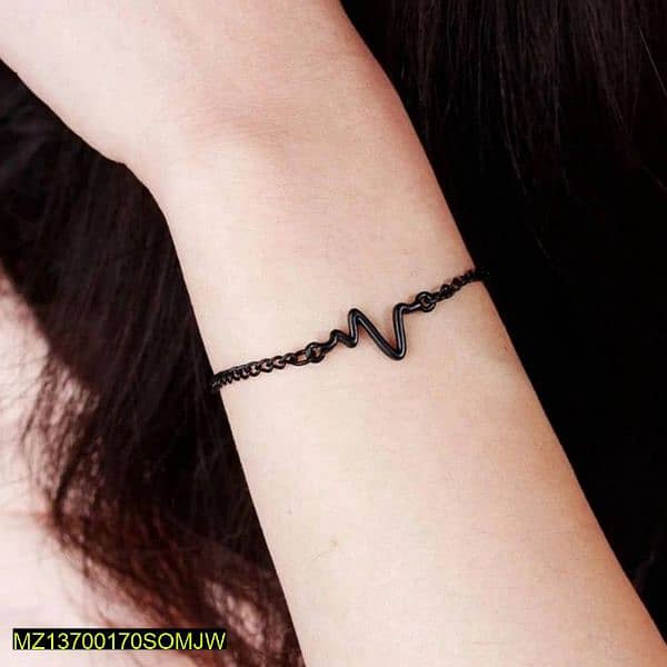 Uni-Sex Heart Beat Bracelet, New Bracelet--free shipping 0