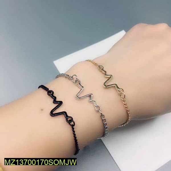 Uni-Sex Heart Beat Bracelet, New Bracelet--free shipping 1