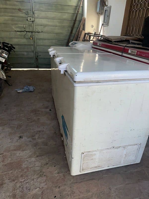 haier two door big freezer 1