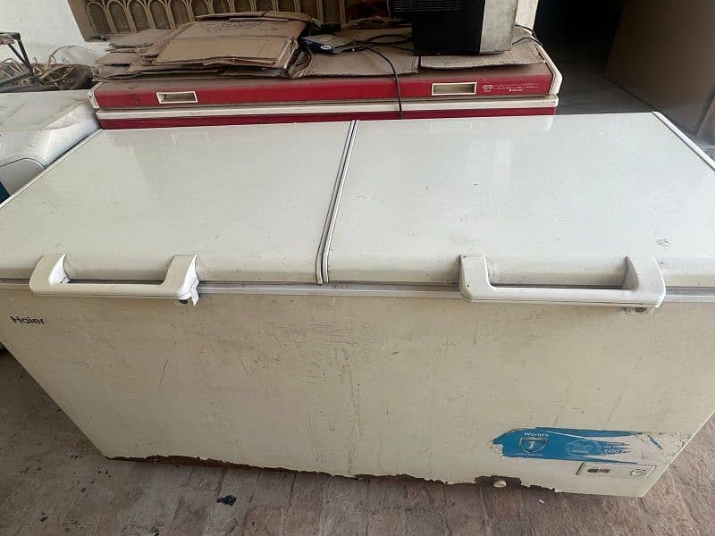 haier two door big freezer 2