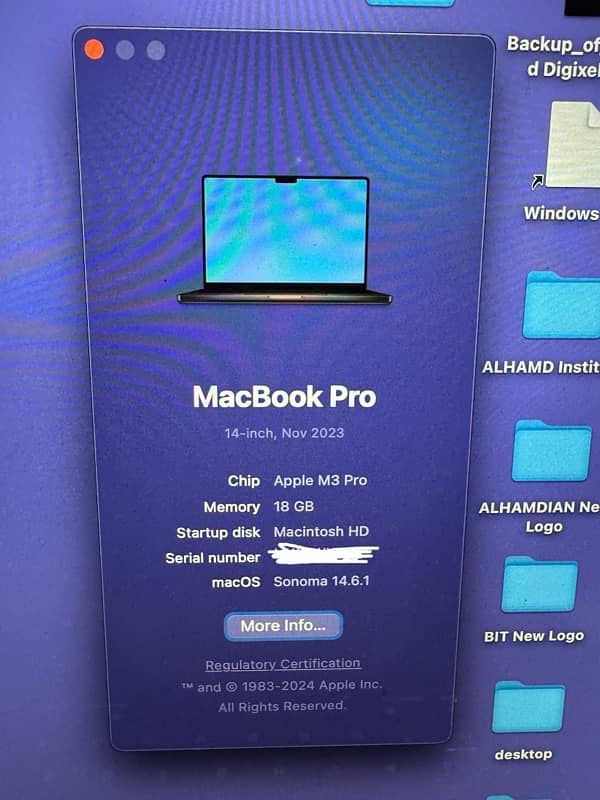 MacBook Pro M3 pro 3