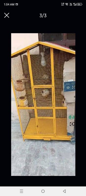 Beautiful Solid iron Double portion new Cage for sale. 1