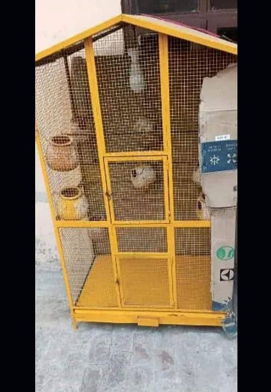 Beautiful Solid iron Double portion new Cage for sale. 3