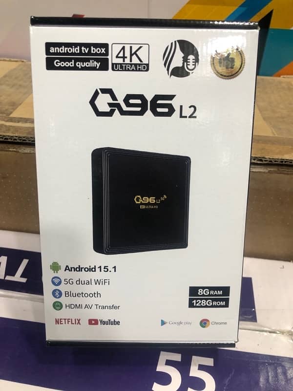 4k android box latest version 8gb ram 128gb storage 6