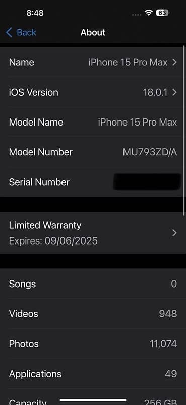 Iphone 15 Pro Max Nautral Titanium 256 GB Non PTA Bought From UK 5