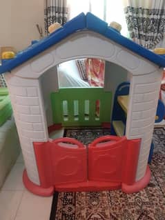 kids fiber play house with slide