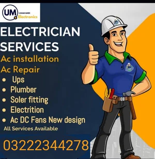 electrician and generator UPS installatio repair AC wiring mujhe timer 3