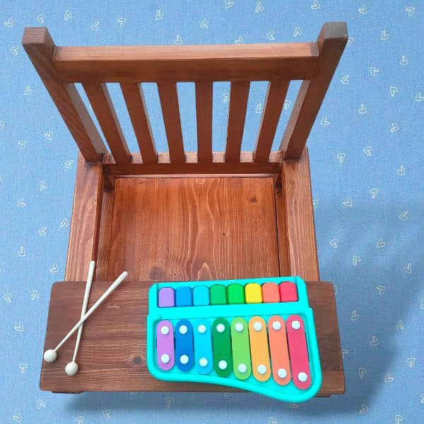 wooden high chair for kids / toddlers 3