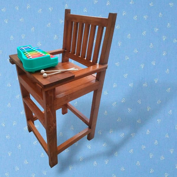 wooden high chair for kids / toddlers 4