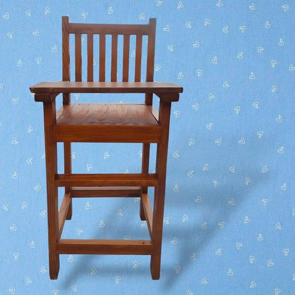 wooden high chair for kids / toddlers 8