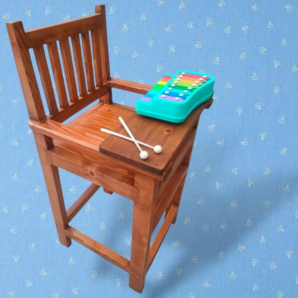 wooden high chair for kids / toddlers 11