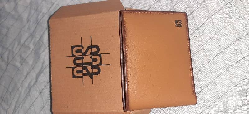 Ecs brown leather wallet 1