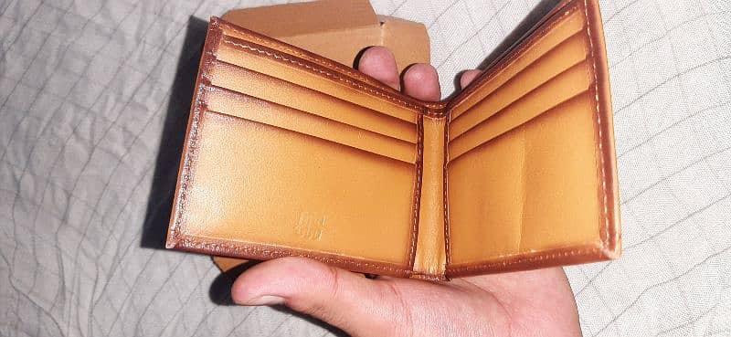 Ecs brown leather wallet 2