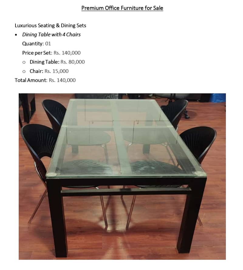 Office Table/ Conference Table/ Meeting Table/Chairs/Revolving Chairs 9