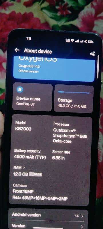 one plus 8t for sale and exchange possible 11