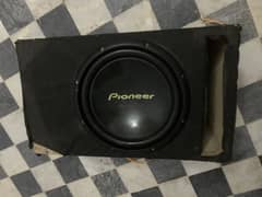 Original pioneer woofer with 2 channel original amplifier