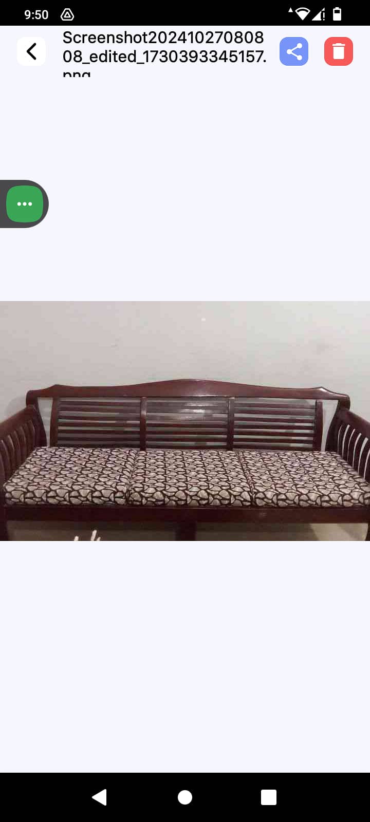 5 seater wooden sofa set 1