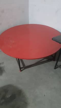 2 round tables + 18 chairs