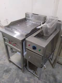 New Commercial Kitchen Ss Table hood Sink fryer hotplate Restaurant