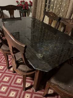 6 chairs dining table