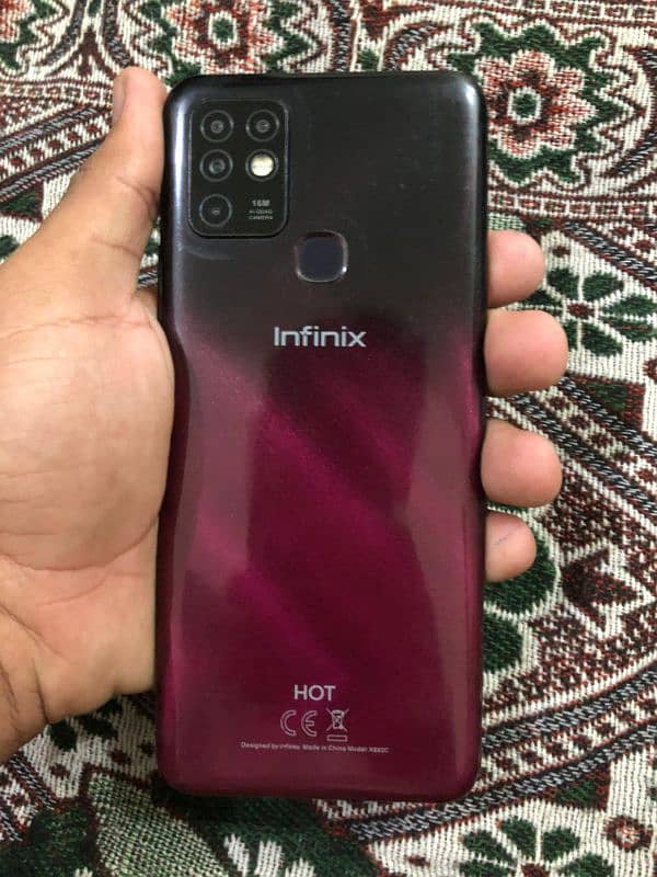 Infinix Hot 10.8 Ram 128 storage battery 5000mah 1