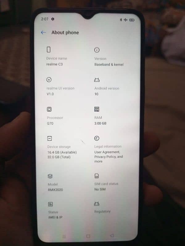 realme c3 3ram 32rom 2