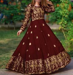 Embroidered maxi for girls