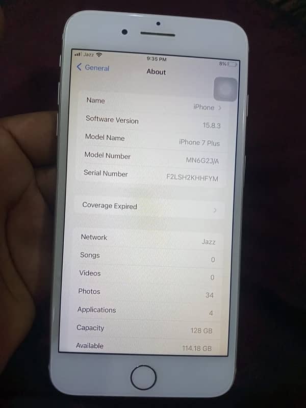 i phone 7 puls pta parof 128 10