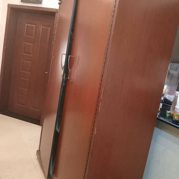 Two door wooden cupboard for sale 2