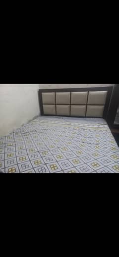 King size bed for sale with 2 side tables