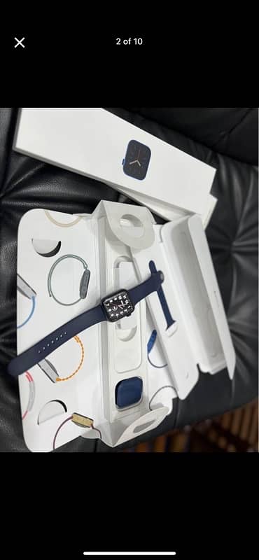 Apple watch blue series 6 1