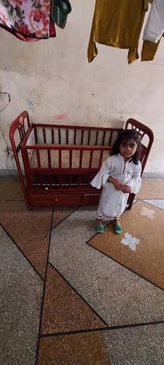 baby cot good condition original wood